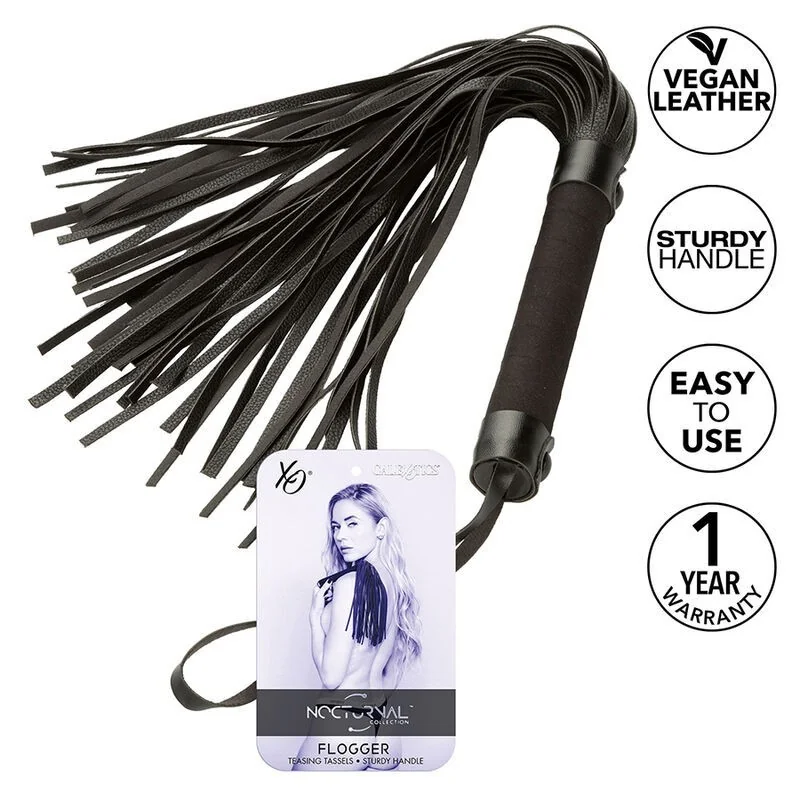 Nocturnal Flogger Leder Schwarz von Calexotics kaufen | Fesselliebe