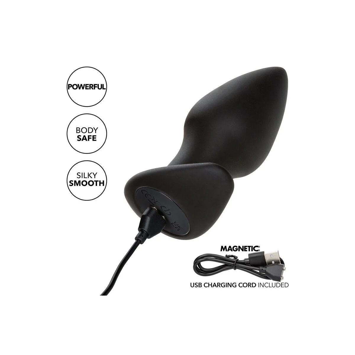 Rock Bottom Perfect Anal Plug 10 Vibrationen Silikon Schwarz von Calexotics kaufen | Fesselliebe