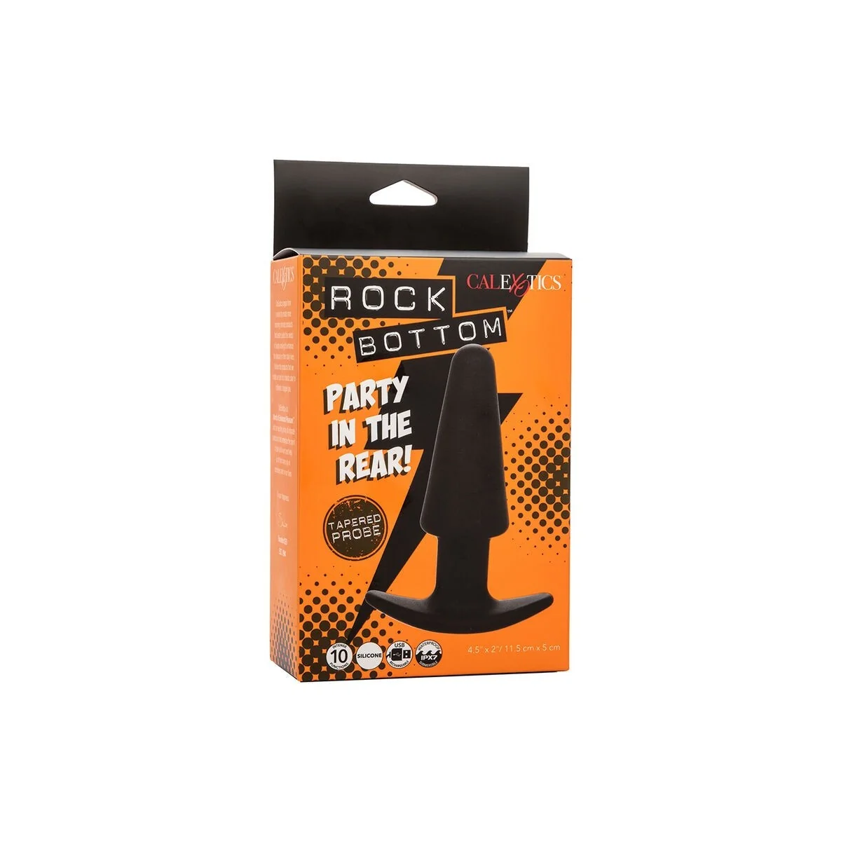 Rock Bottom Tapered Anal Plug 10 Vibraciones Silikon Schwarz von Calexotics kaufen | Fesselliebe