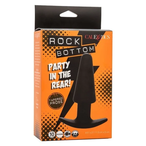 Rock Bottom Tapered Anal Plug 10 Vibraciones Silikon Schwarz von Calexotics kaufen | Fesselliebe