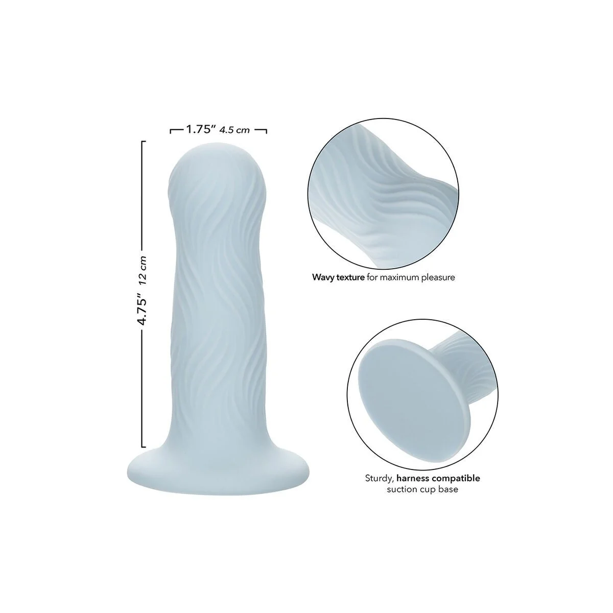 Wave Rider Schaumstoff-Analplug Blau von Calexotics kaufen | Fesselliebe