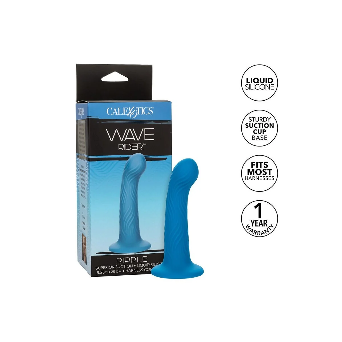 Wave Rider Ripple Analstecker Blau von Calexotics kaufen | Fesselliebe