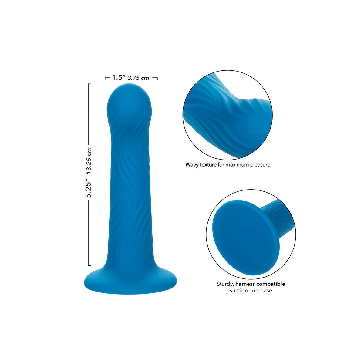 Wave Rider Ripple Analstecker Blau von Calexotics kaufen | Fesselliebe