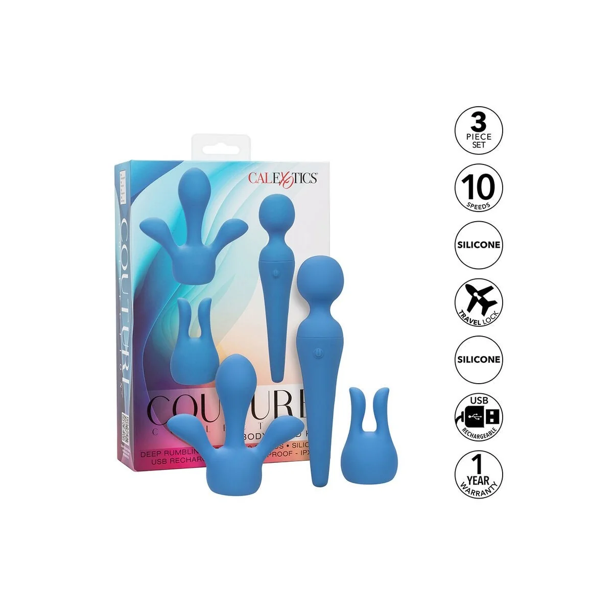 Couture Kit Vibratorstab 10 Vibrationen Blau von Calexotics kaufen | Fesselliebe
