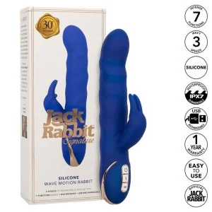 Jack Rabbit Vibrator Wellenbewegung Blau von Calexotics kaufen | Fesselliebe