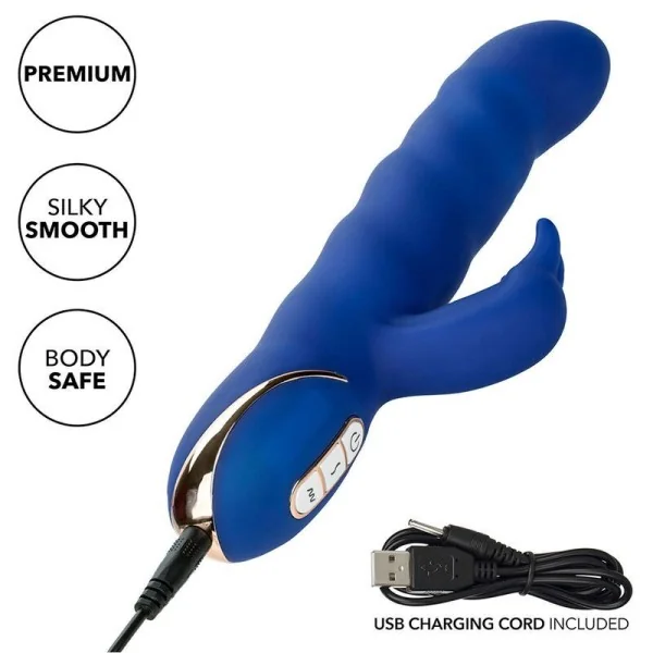 Jack Rabbit Vibrator Wellenbewegung Blau von Calexotics kaufen | Fesselliebe