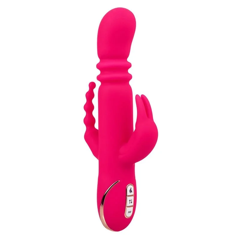 Jack Fantasy Dreifach Beheizter Vibrator Rabbit Rosa von Calexotics kaufen | Fesselliebe 2
