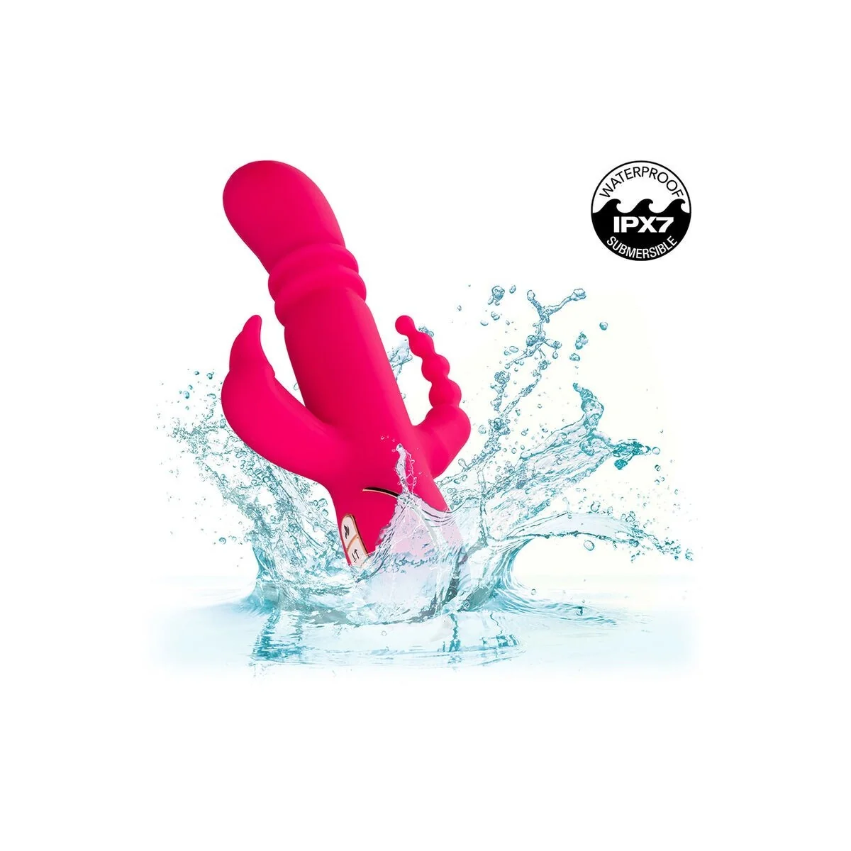 Jack Fantasy Dreifach Beheizter Vibrator Rabbit Rosa von Calexotics kaufen | Fesselliebe