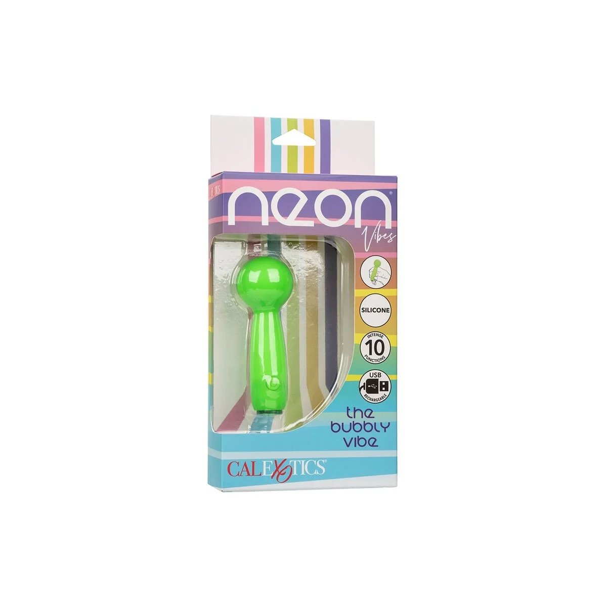 Neon Vibes The Bubbly Vibe Mini-Massager 10 Vibrationen Grün von Calexotics kaufen | Fesselliebe