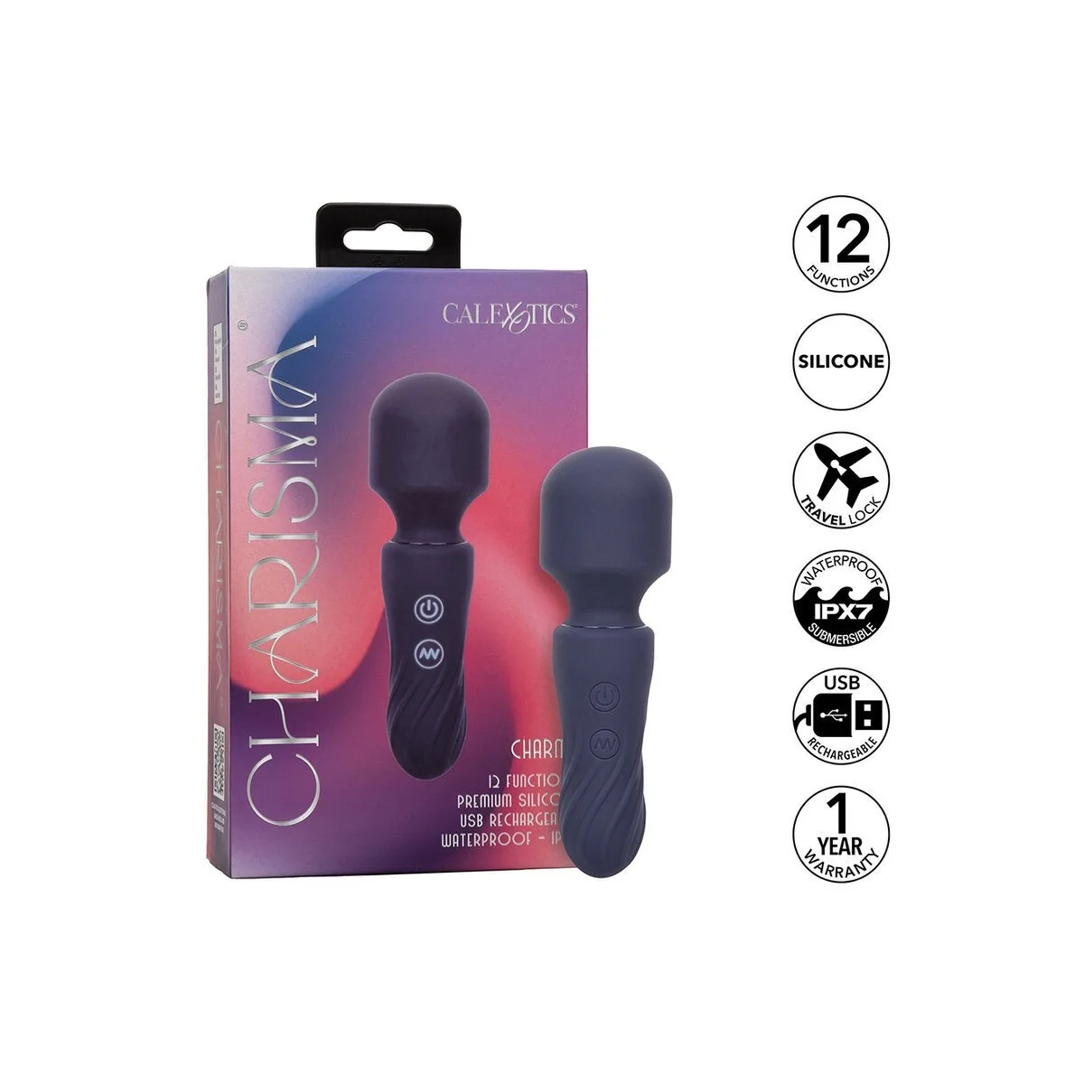 Charisma Charm Massager 12 Funktionen Lila von Calexotics kaufen | Fesselliebe