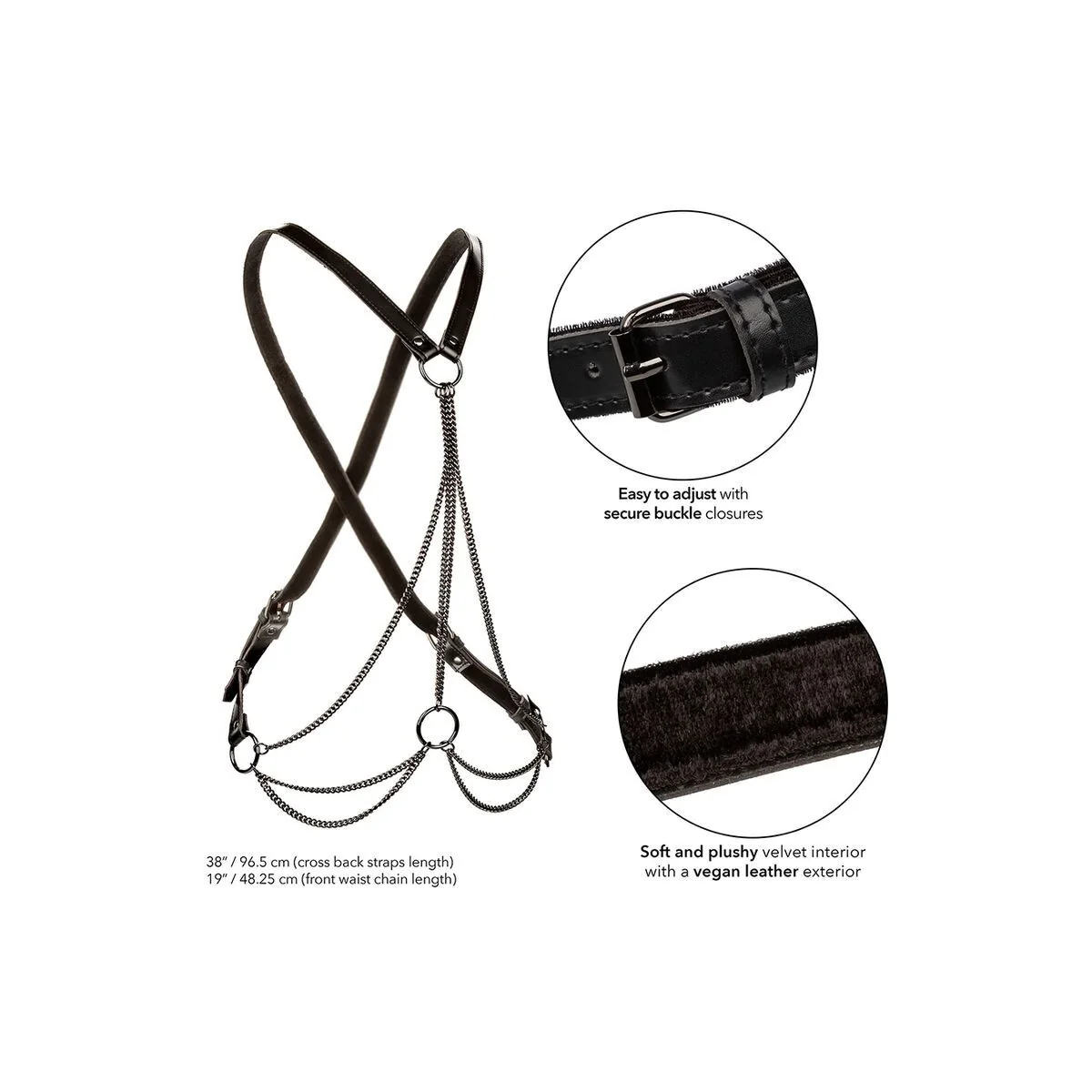 Euphoria Multichain Harness Premium Übergrösse von Calexotics kaufen | Fesselliebe