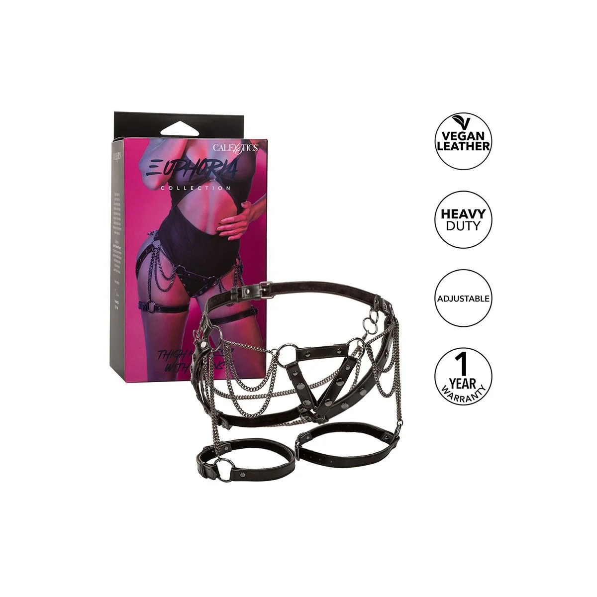 Euphoria Multichain Oberschenkelharness Premium von Calexotics kaufen | Fesselliebe