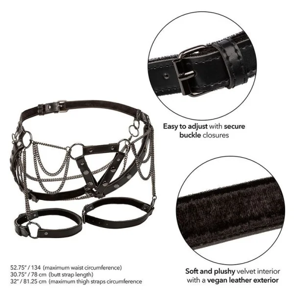 Euphoria Multichain Oberschenkelharness Premium Plus Size von Calexotics kaufen | Fesselliebe