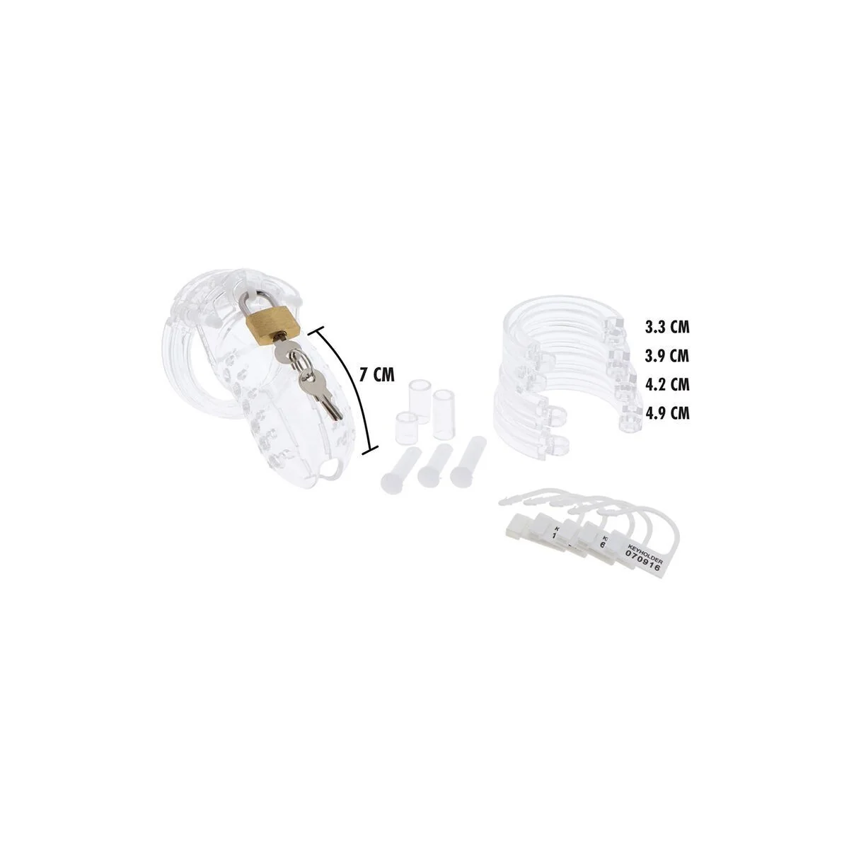 Extreme Keuschheitspferdkäfig Acryl Einstellbar Klar von Hidden Desire kaufen | Fesselliebe