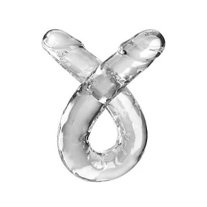 Double Trouble Doppeldildo 46 cm Klar von King Cock kaufen | Fesselliebe