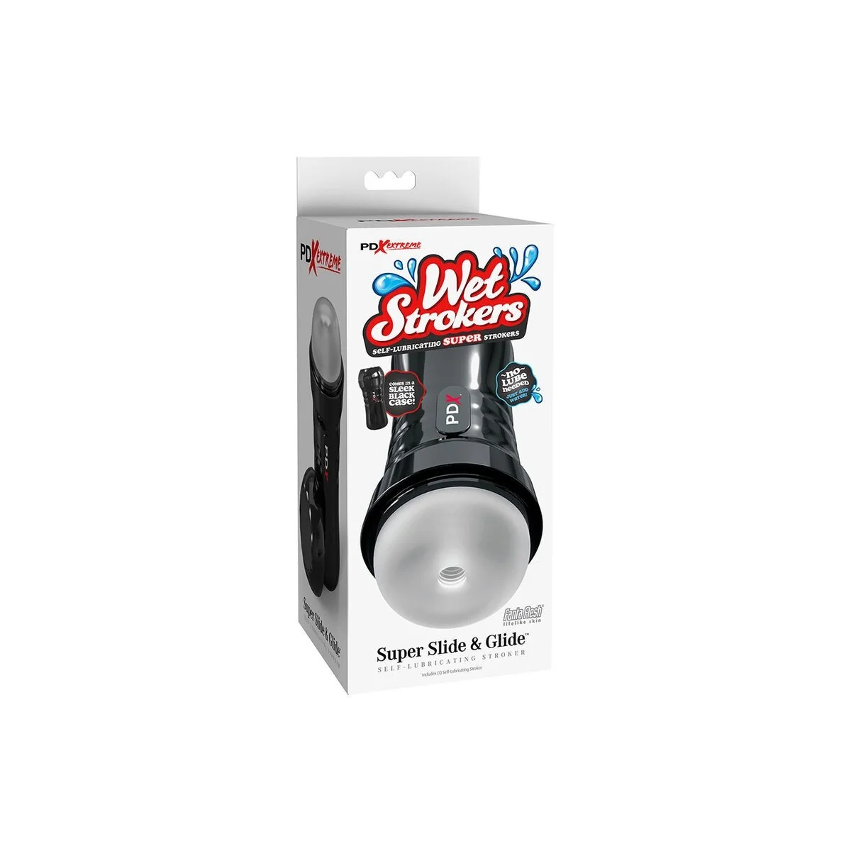 Slide & Glide Selbstschmierender Masturbator Klar von Pdx Extreme kaufen | Fesselliebe