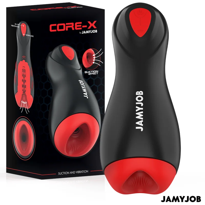 Core-X Automatischer Masturbator 5 Saugband Vibrationsmodi von Jamyjob kaufen | Fesselliebe