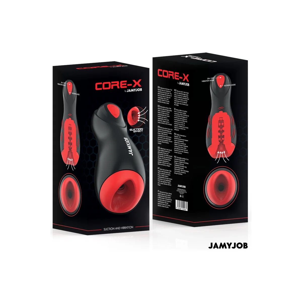 Core-X Automatischer Masturbator 5 Saugband Vibrationsmodi von Jamyjob kaufen | Fesselliebe