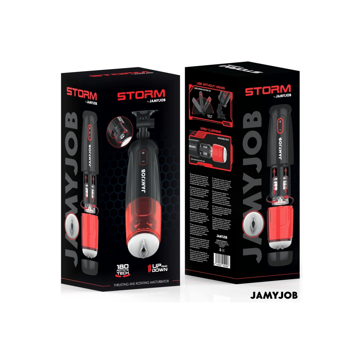 Storm Automatischer Vagina-Masturbator 10 Rotations- und Stossmodi von Jamyjob kaufen | Fesselliebe