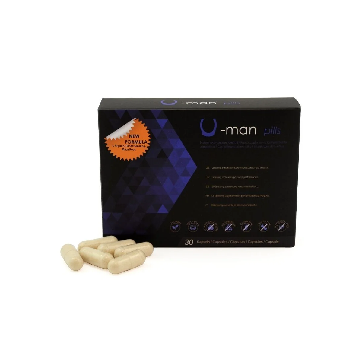 U-Man Verbessert Penisgrösse und Sexuelle Kraft - 30 Kapseln von 500Cosmetics kaufen | Fesselliebe