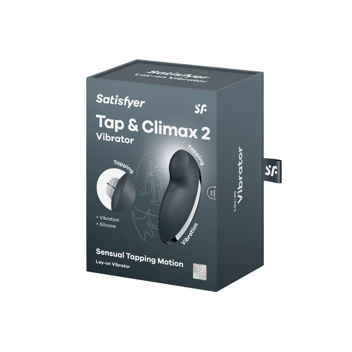 Tap & Climax 2 Vibrator & Stimulator Grau von Satisfyer Vibrator kaufen | Fesselliebe