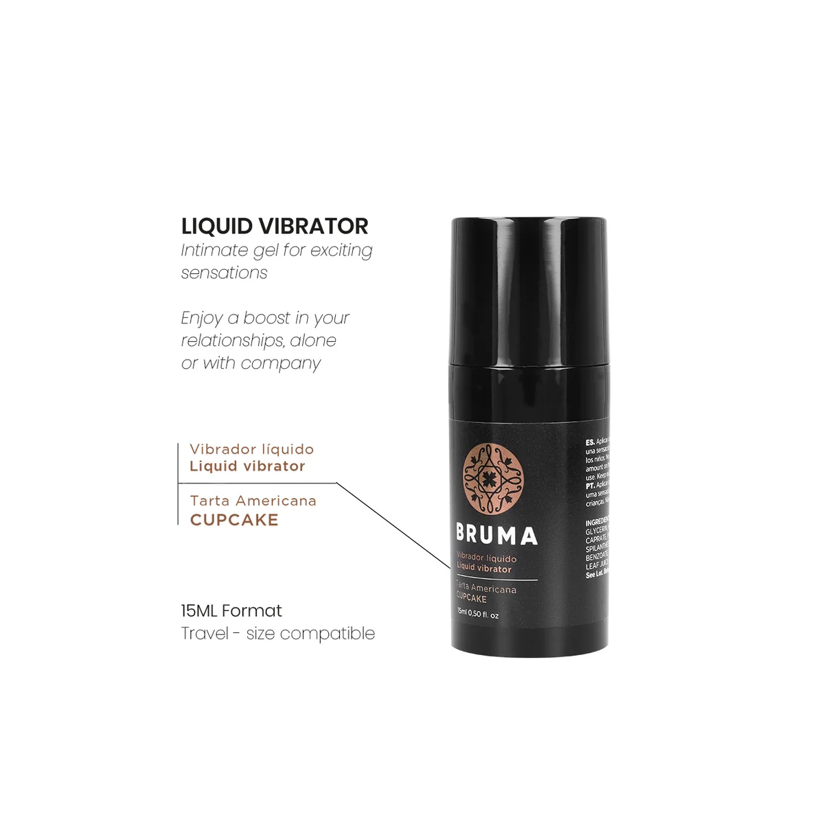 Flüssiger Vibrator Ultra Gleitend Cupcake 15 ml von Bruma kaufen | Fesselliebe