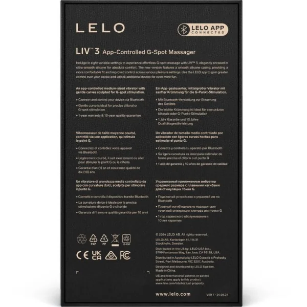 Liv™ 3 G-Spot-Stimulator Blau von Lelo kaufen | Fesselliebe