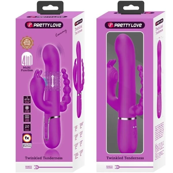 Cammy Triple Vibrator Multifunktion 4 in 1 Rosa von Pretty Love Flirtation kaufen | Fesselliebe