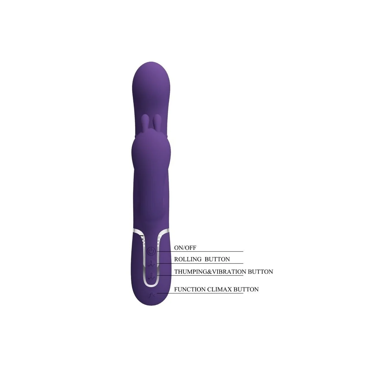 Cammy Triple Vibrator Multifunktion 4 in 1 Lila von Pretty Love Flirtation kaufen | Fesselliebe