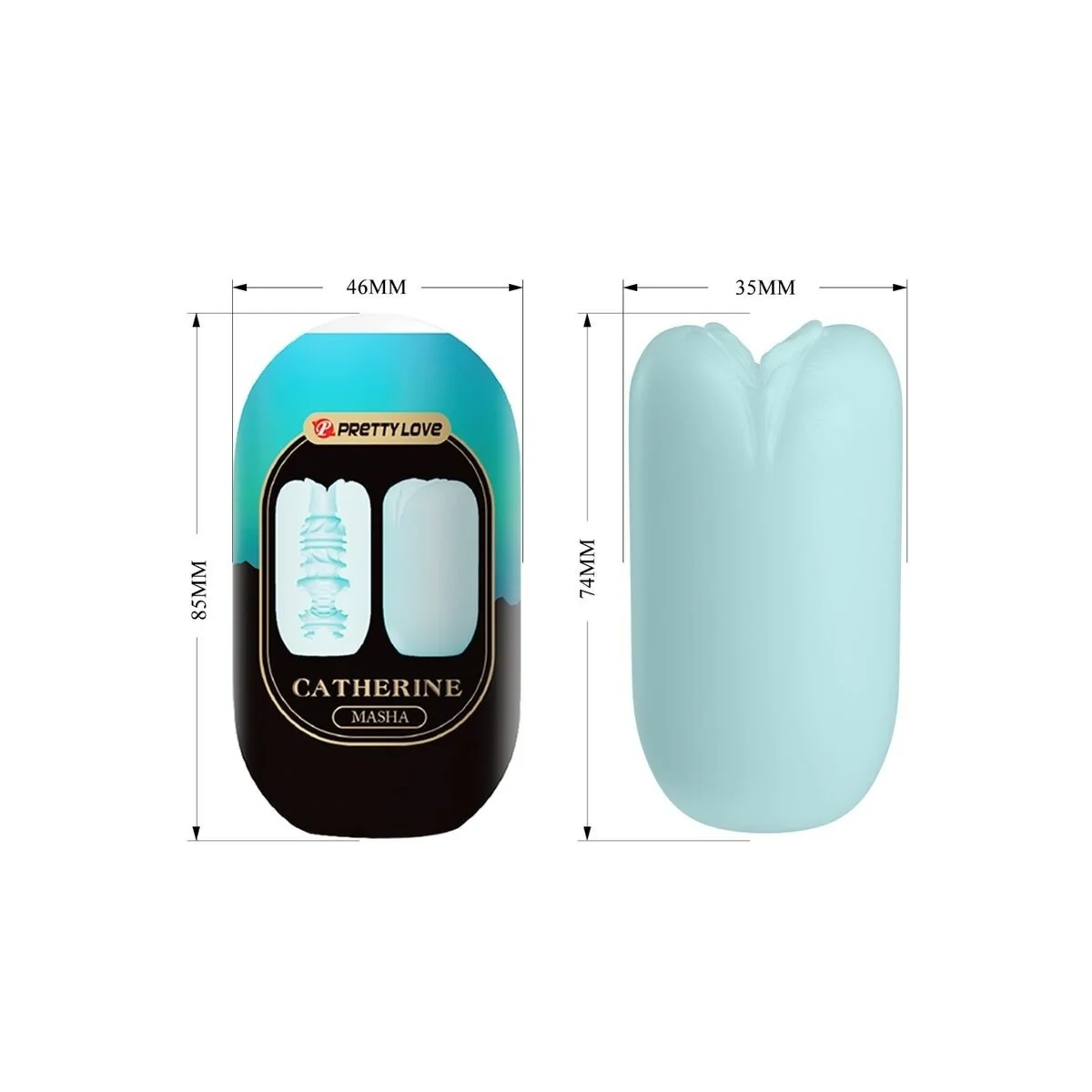 Masha Männlicher Masturbator Blau von Pretty Love Flirtation kaufen | Fesselliebe