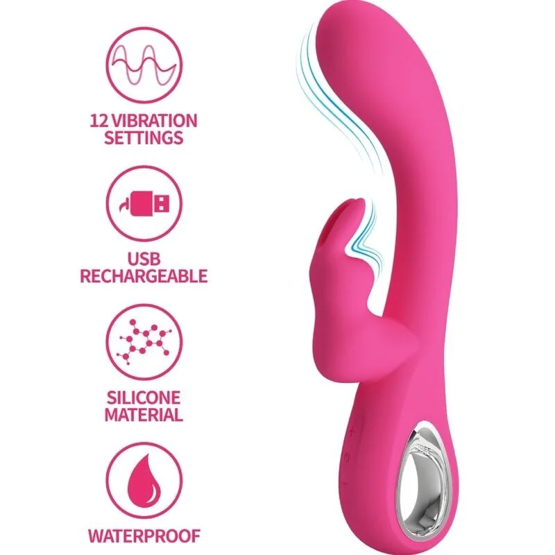 Novak Rabbit Vibrator 12 Vibrationen Rosa von Pretty Love Flirtation kaufen | Fesselliebe