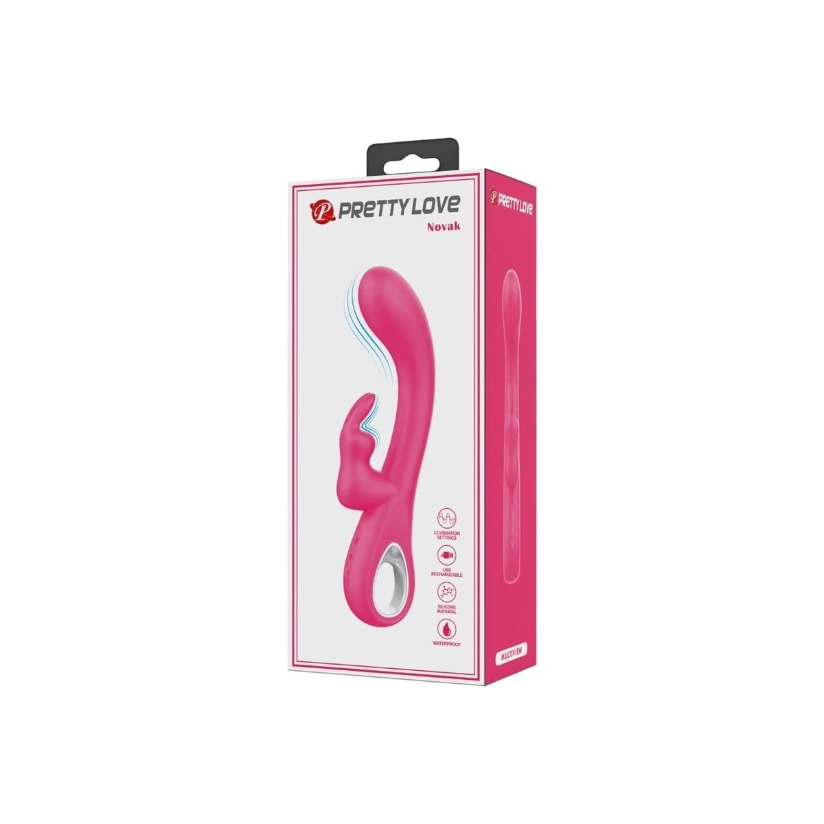 Novak Rabbit Vibrator 12 Vibrationen Rosa von Pretty Love Flirtation kaufen | Fesselliebe
