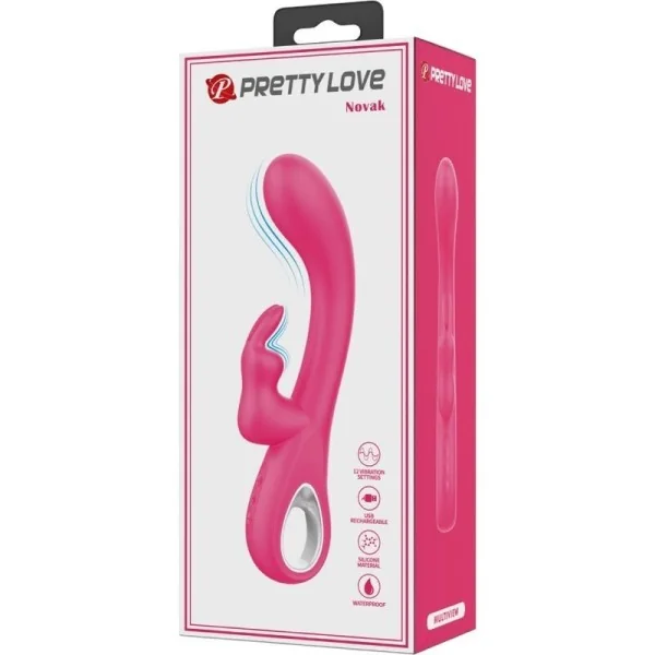 Novak Rabbit Vibrator 12 Vibrationen Rosa von Pretty Love Flirtation kaufen | Fesselliebe