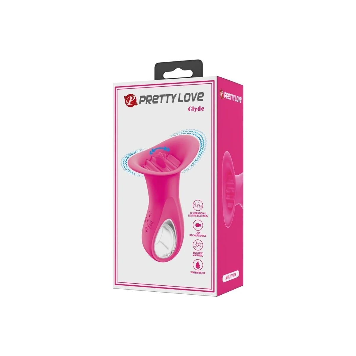 Clyde Oralvibrator Vibrierende Zunge 12 Vibrationen Rosa von Pretty Love Flirtation kaufen | Fesselliebe