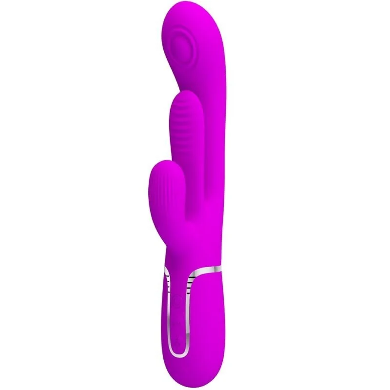 Shania Triple Rabbit Vibrator Multifunktions-Rosa von Pretty Love Flirtation kaufen | Fesselliebe