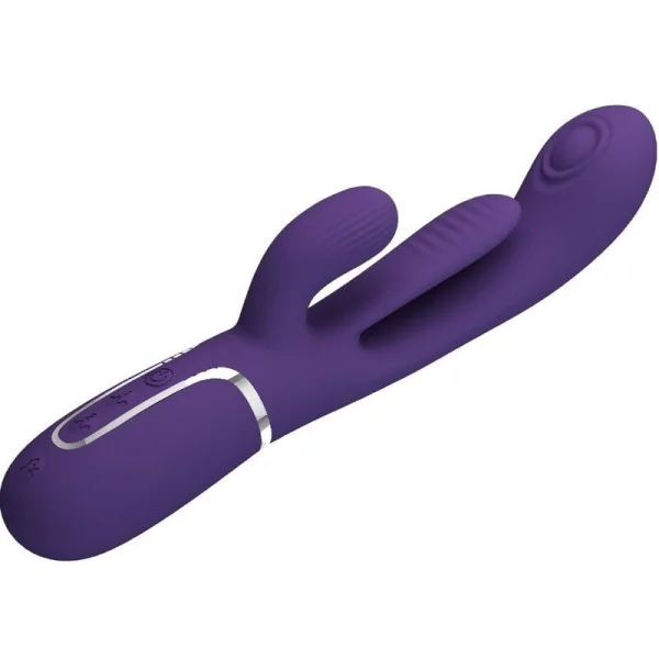 Shania Triple Rabbit Vibrator Multifunktions-Lila von Pretty Love kaufen | Fesselliebe