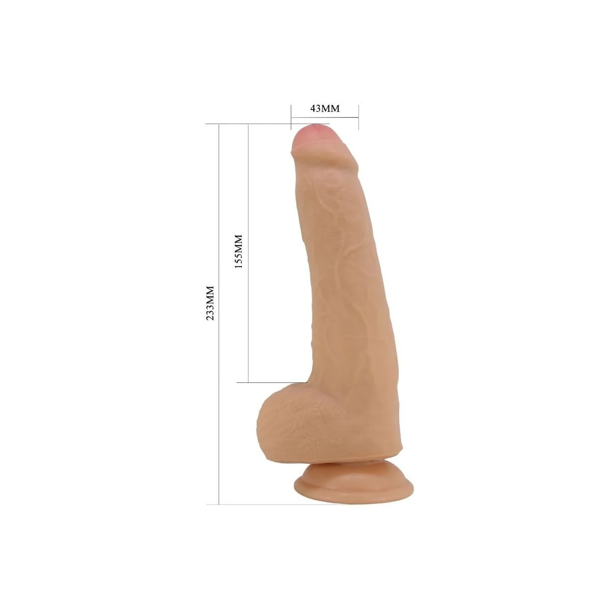 Draco realistischer Dildo 23 cm Fleisch von Pretty Love kaufen | Fesselliebe