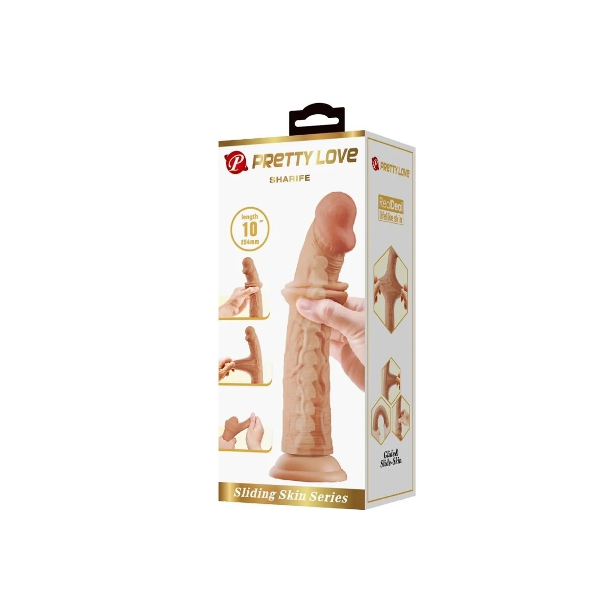 Sharife realistischer Dildo 25 cm Fleisch von Pretty Love kaufen | Fesselliebe