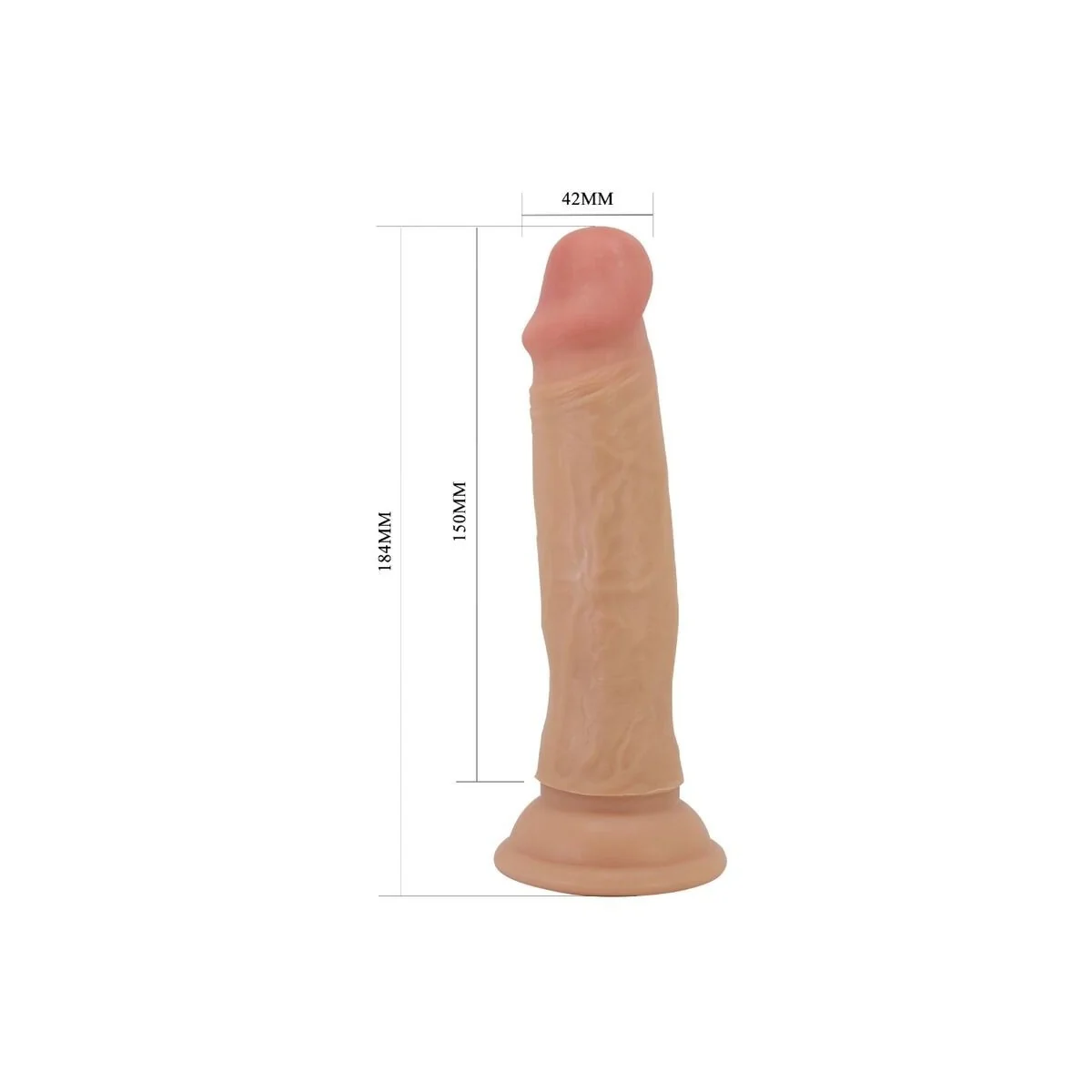 Quentin realistischer Dildo 18 cm Fleisch von Pretty Love kaufen | Fesselliebe