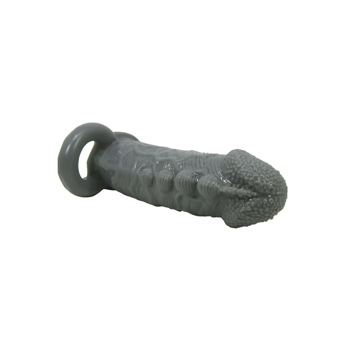 Realistischer Penisvergrösserer und Verzögerungshülse Grau von Pretty Love kaufen | Fesselliebe