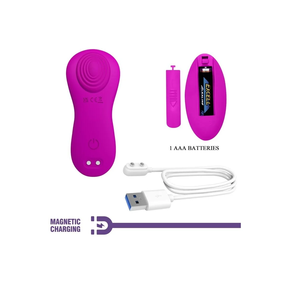 Romario Auflegbarer Klitoris-Stimulator mit Fernbedienung Rosa von Pretty Love kaufen | Fesselliebe