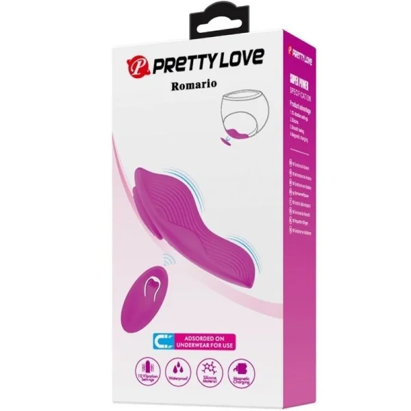 Romario Auflegbarer Klitoris-Stimulator mit Fernbedienung Rosa von Pretty Love kaufen | Fesselliebe