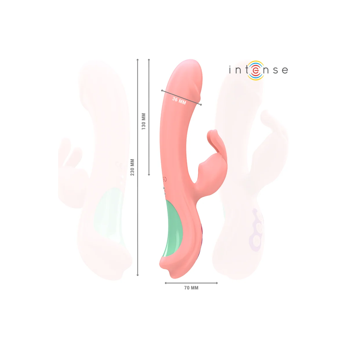 Rachel Rabbit Vibrator 5 Vibrationen Rosa von Intense Fun kaufen | Fesselliebe