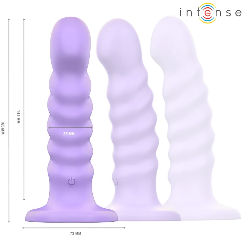 Brenda Vibrator Größe M Spiraldesign 10 Vibrationen Lila mit Fernbedienung von Intense Fun kaufen | Fesselliebe 2