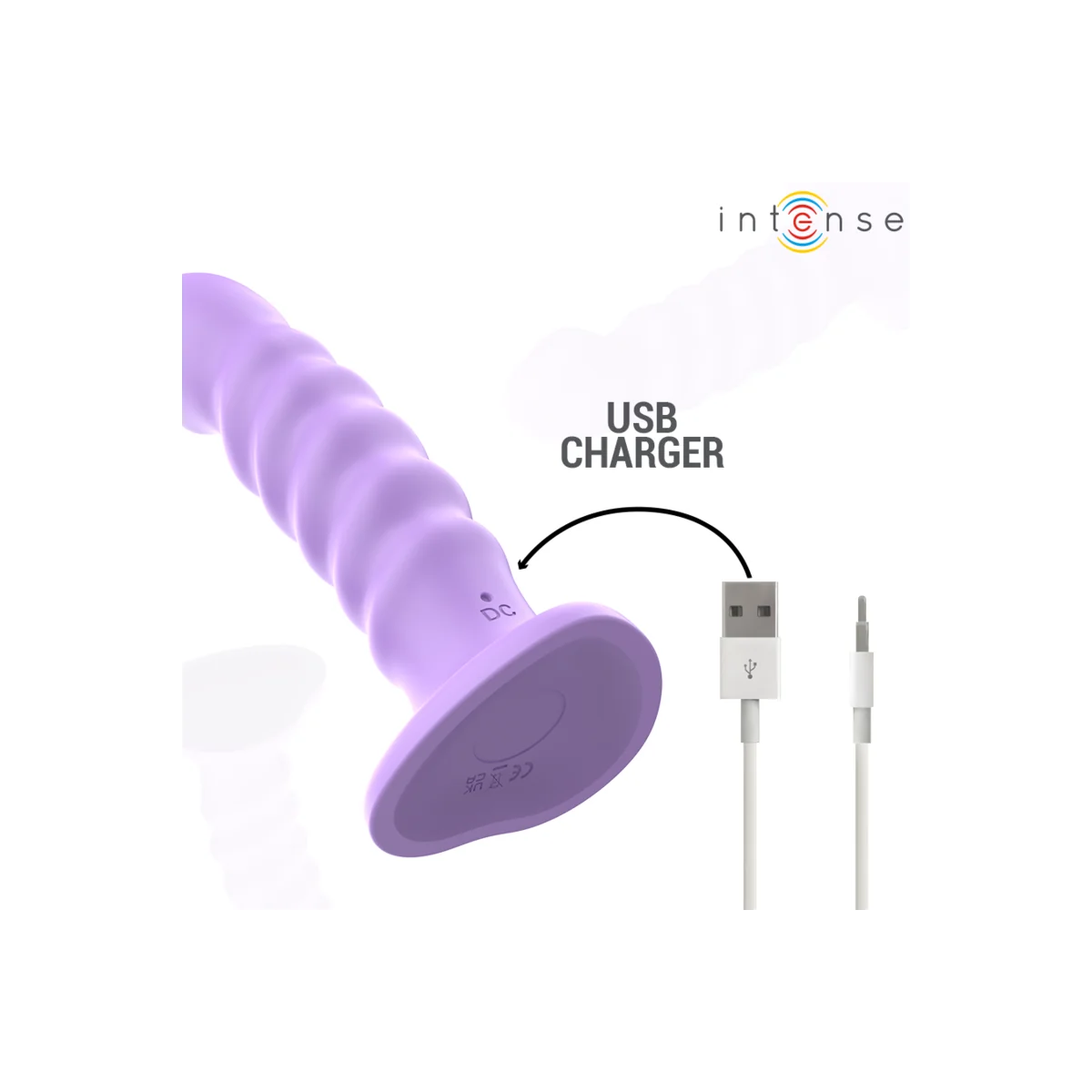 Brenda Vibrator Größe M Spiraldesign 10 Vibrationen Lila mit Fernbedienung von Intense Fun kaufen | Fesselliebe