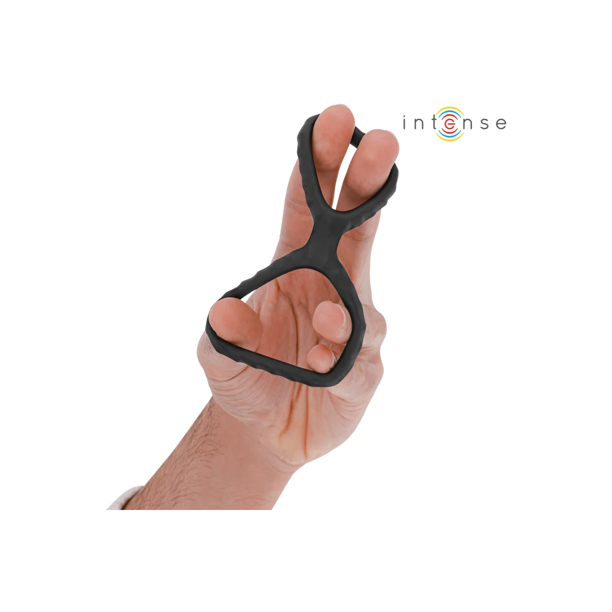 Dewey Doppelter Penisring aus Silikon Schwarz Modell 2 von Intense Couples Toys kaufen | Fesselliebe