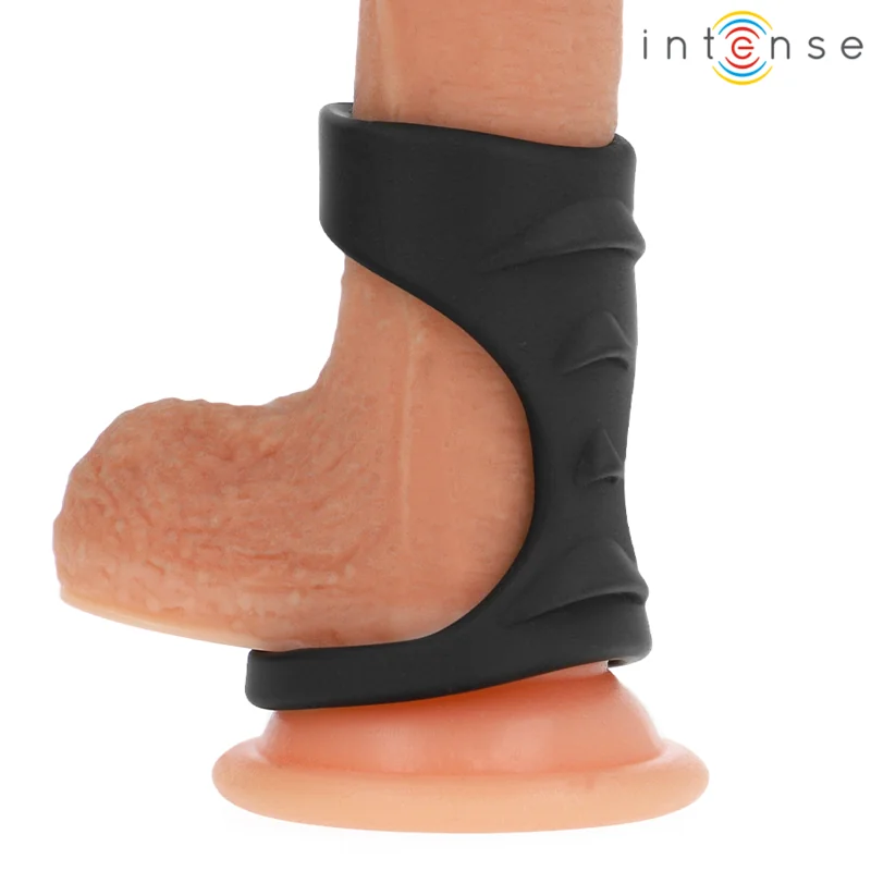 Theo Doppelter Penisring aus Silikon Schwarz Modell 3 von Intense Couples Toys kaufen | Fesselliebe 2