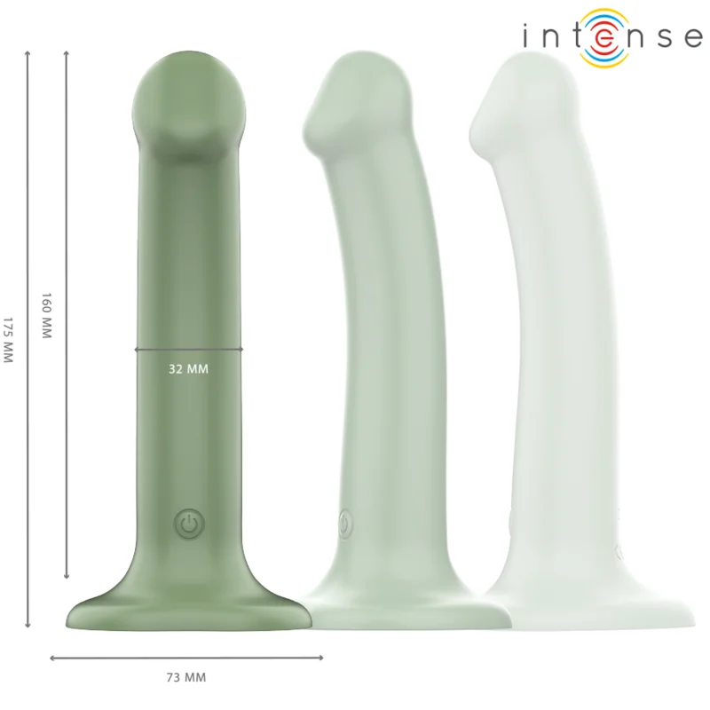 Becca Vibrator mit Saugnäpfen 10 Vibrationen Grün mit Fernbedienung von Intense Fun kaufen | Fesselliebe 2