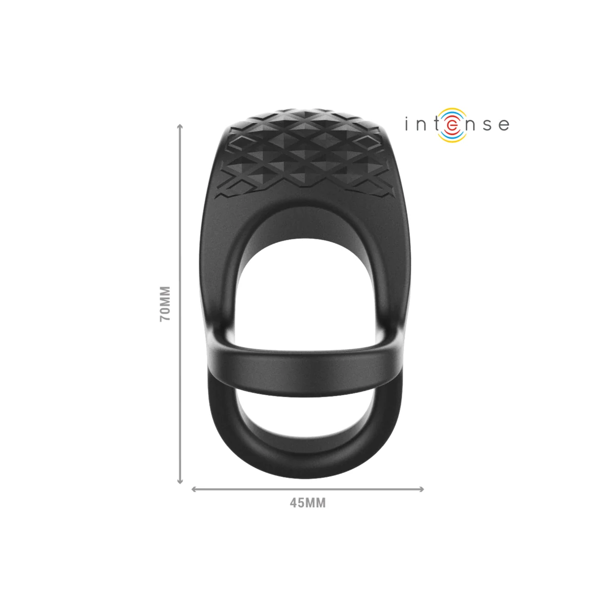 Alex Vibrator Doppel-Penisring 10 Vibrationen Schwarz von Intense Couples Toys kaufen | Fesselliebe