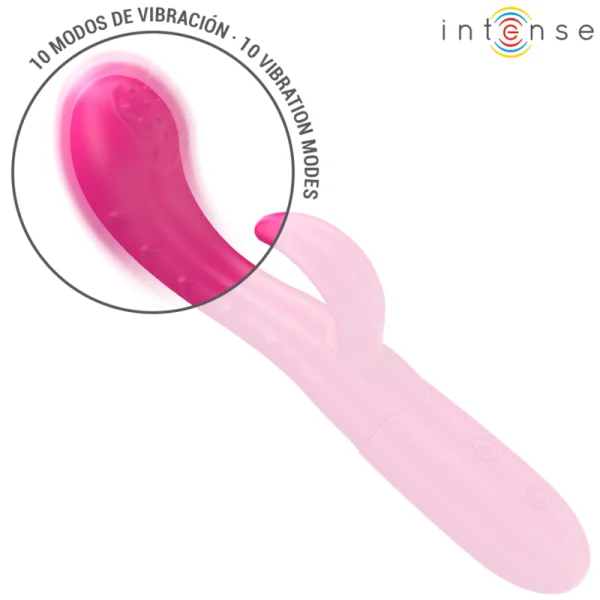 Amara Vibrator mit Stimulierender Zunge 10 Vibrationen Rosa von Intense Fun kaufen | Fesselliebe